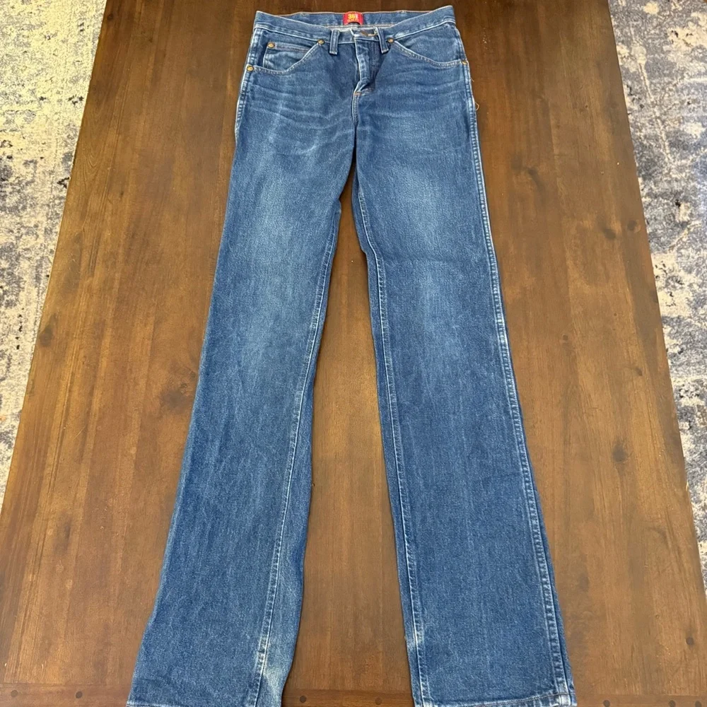 Wrangler 36 MWZ Slim Fit Men's Relaxed Blue‎ Jeans